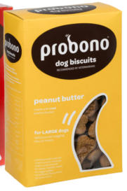 Peanut Butter Probono dog biscuits