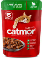 Catmor pouch lamb chunks in gravy - Adult 