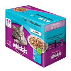 whiskas fish selection pouches 12X85g